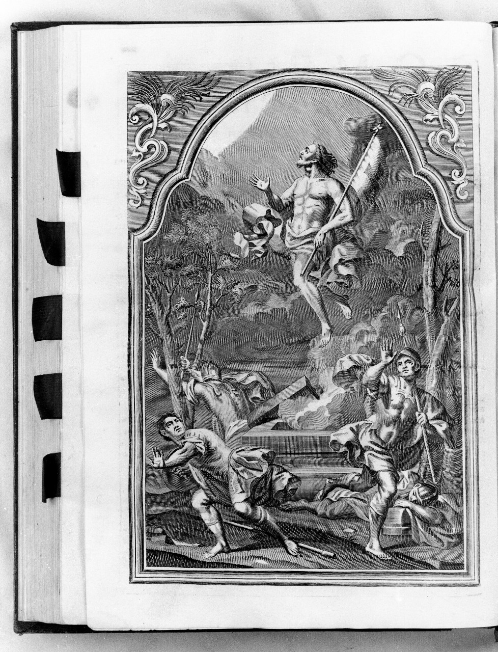 resurrezione di Cristo (stampa) di Piccini Elisabetto detta Suor Isabella (CERCHIA) - ambito bolognese (prima metà sec. XVIII)
