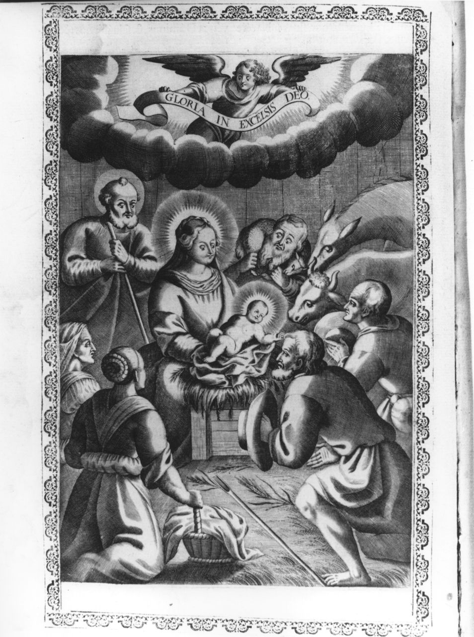 natività di Gesù (stampa) di Piccini Elisabetto detta Suor Isabella (sec. XVII)