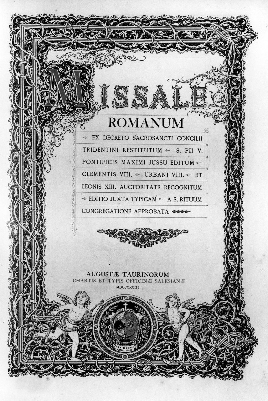 cornice architettonica con motivi decorativi e figure (stampa) - ambito italiano (sec. XIX)