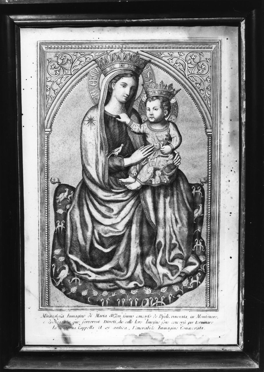 Madonna con Bambino (stampa) - ambito italiano (sec. XIX)