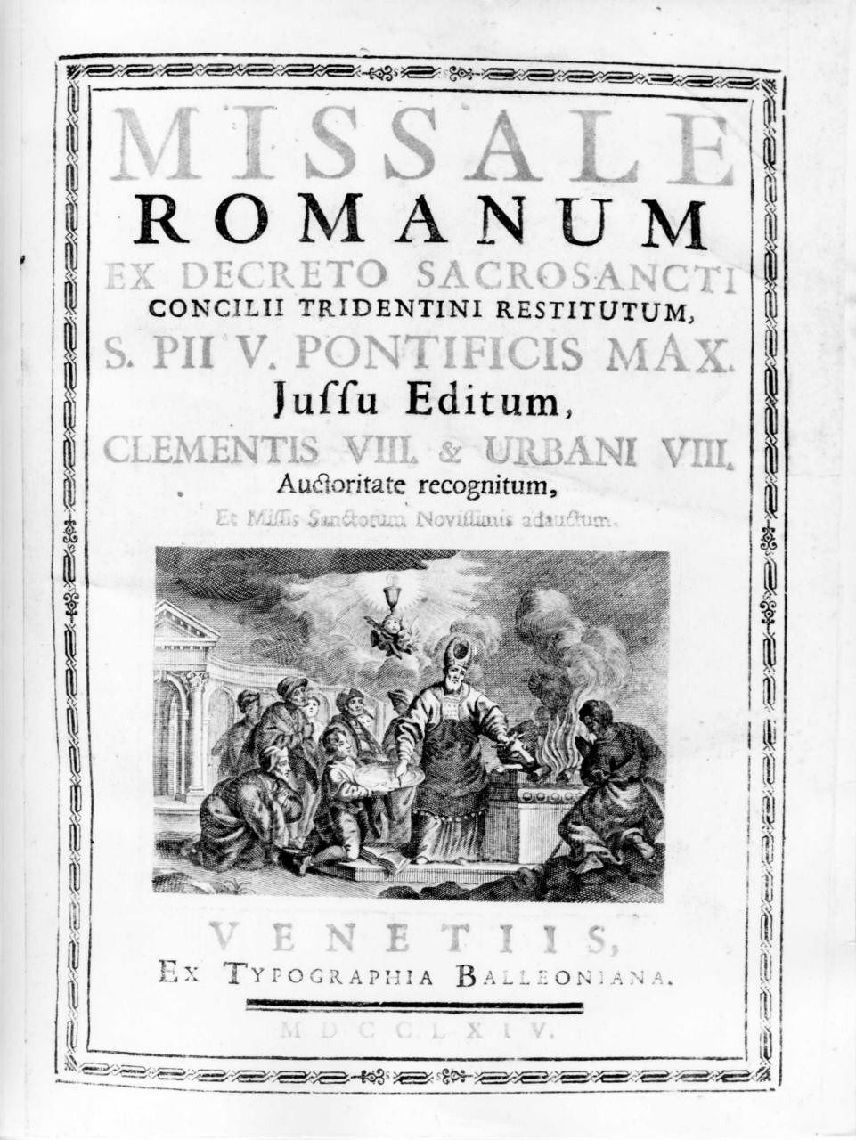 Mosè sacrifica un vitello (stampa) di Orsolini Carlo (terzo quarto sec. XVIII)