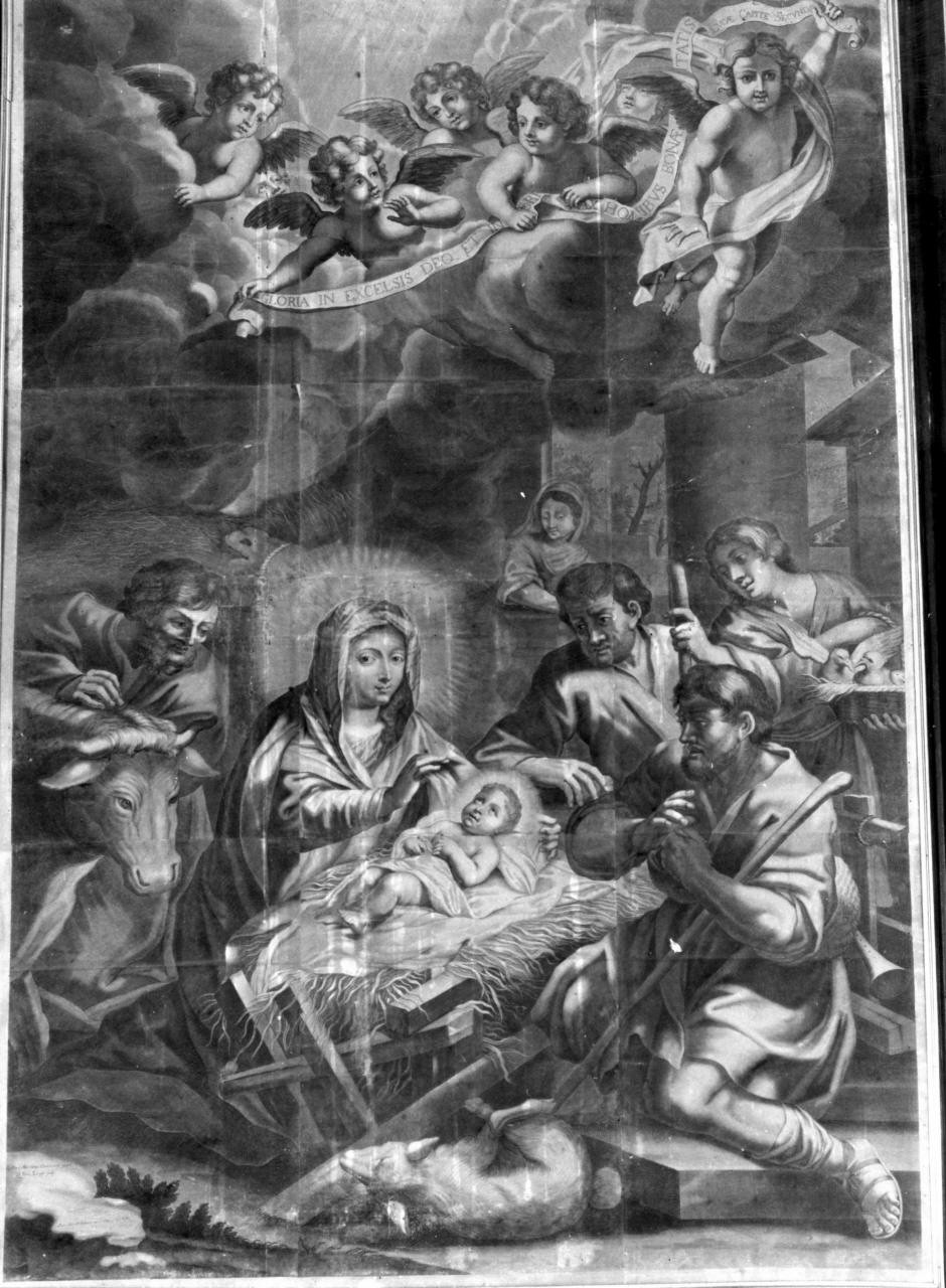 natività di Gesù (stampa) di Langot François (seconda metà sec. XVII)