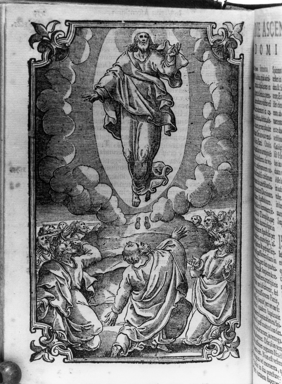 ascensione di Cristo (stampa) - ambito veneto (primo quarto sec. XVII)
