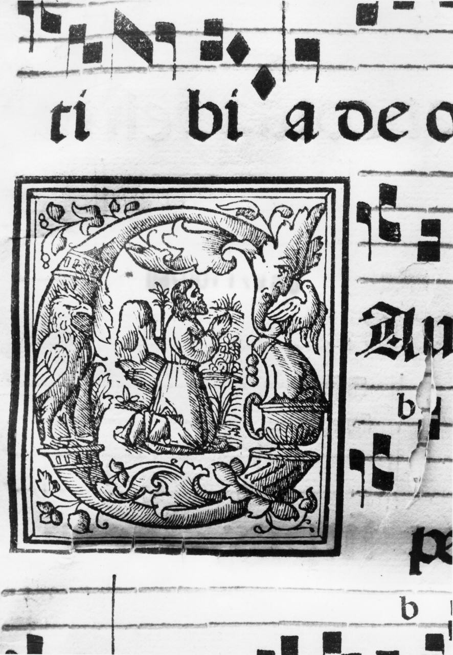 Cristo in preghiera (stampa) - ambito toscano (fine/inizio secc. XV/ XVI)