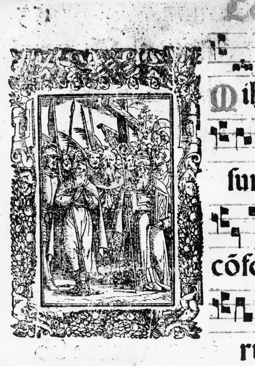 comunione di santi e martiri (stampa) - ambito toscano (fine/inizio secc. XV/ XVI)