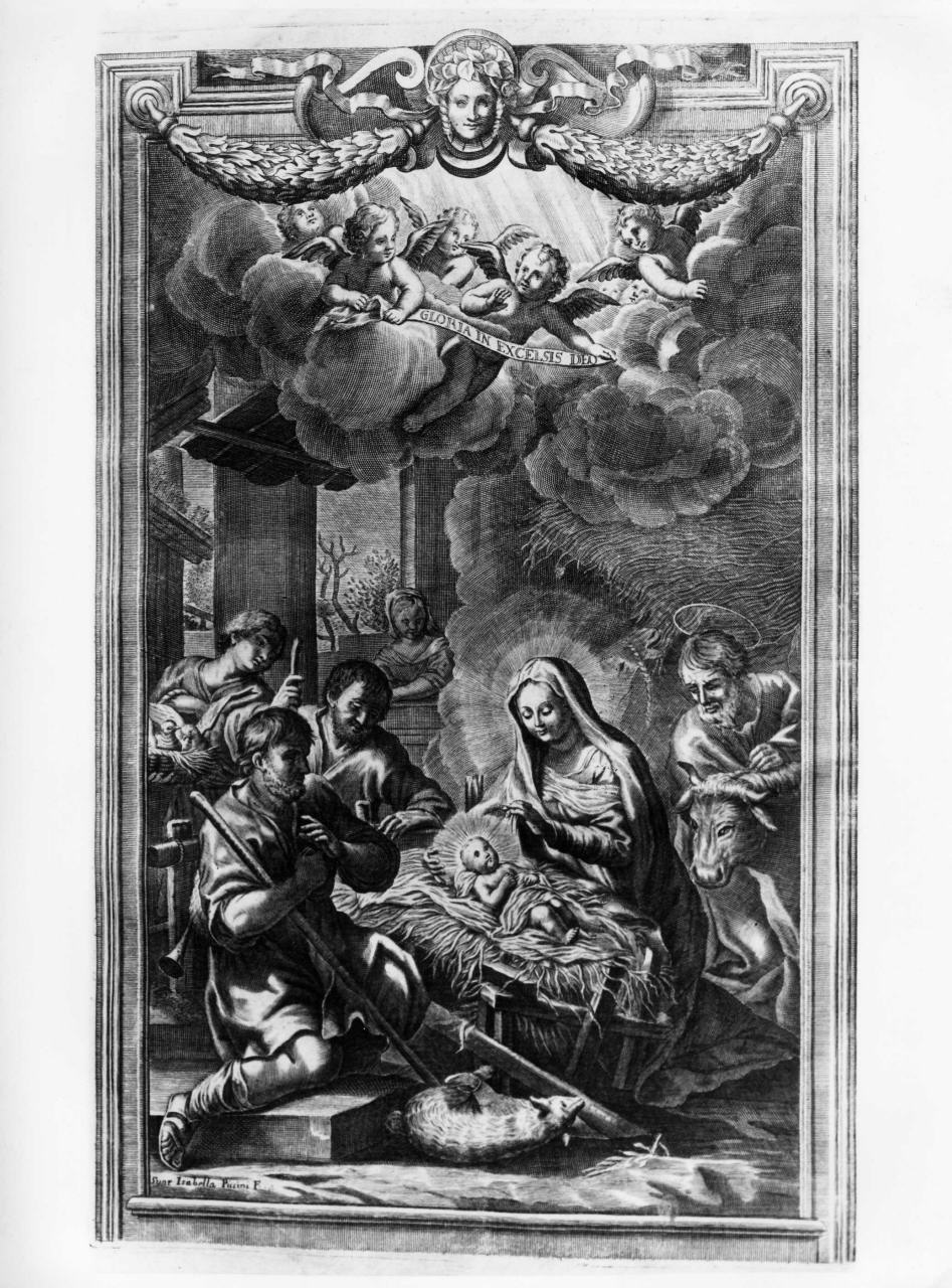 natività di Gesù (stampa) di Piccini Elisabetto detta Suor Isabella (sec. XVIII)