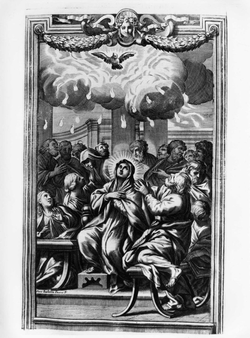 Pentecoste (stampa) di Piccini Elisabetto detta Suor Isabella (sec. XVIII)