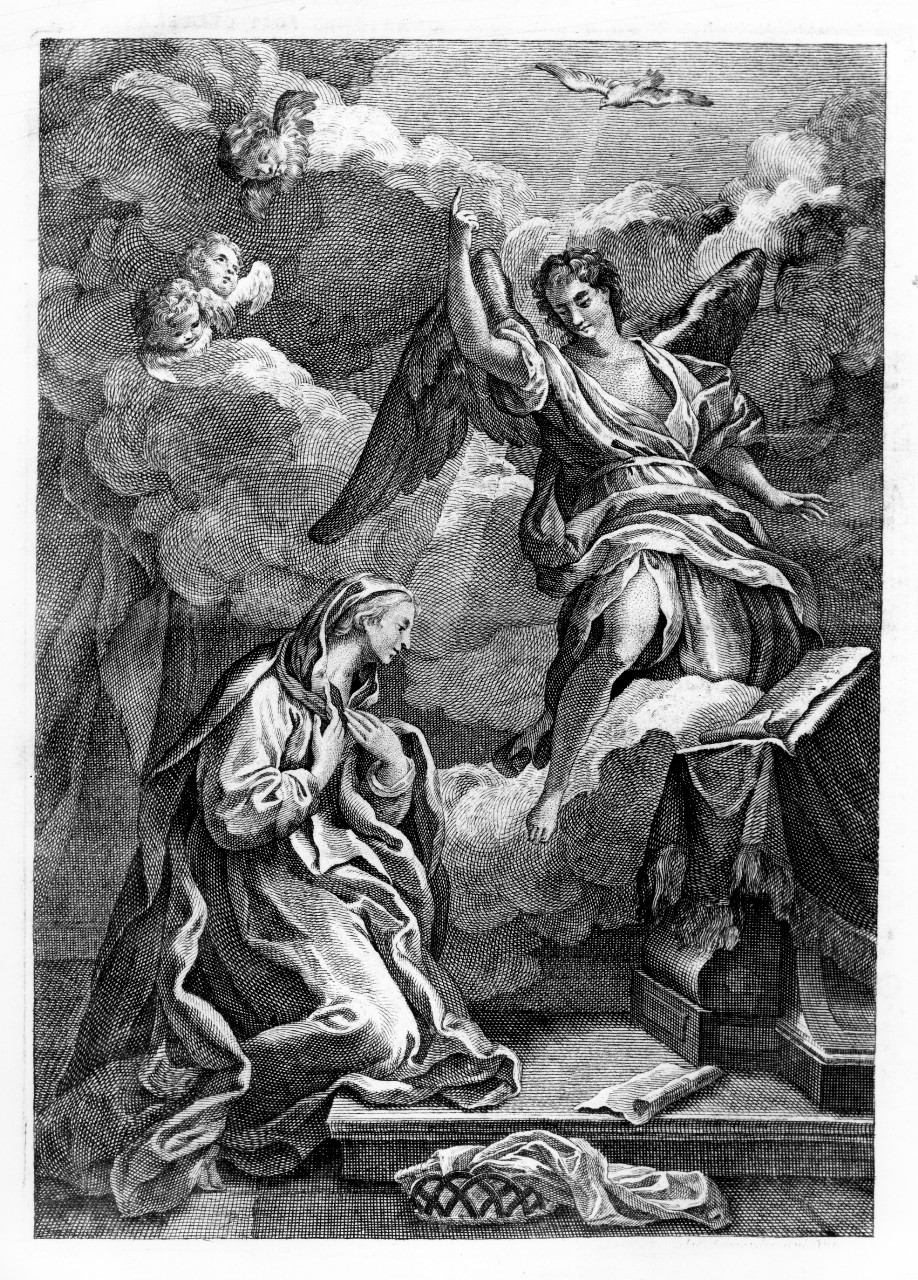 Annunciazione (stampa) - ambito veneto (sec. XIX)