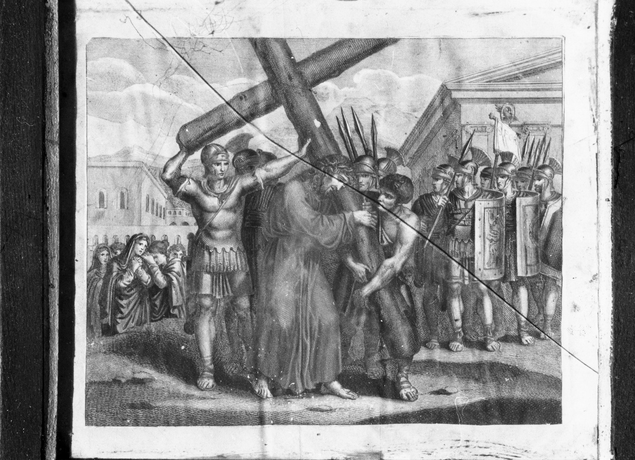 stazioni della via crucis (stampa, serie) di Pinelli Bartolomeo (sec. XIX)