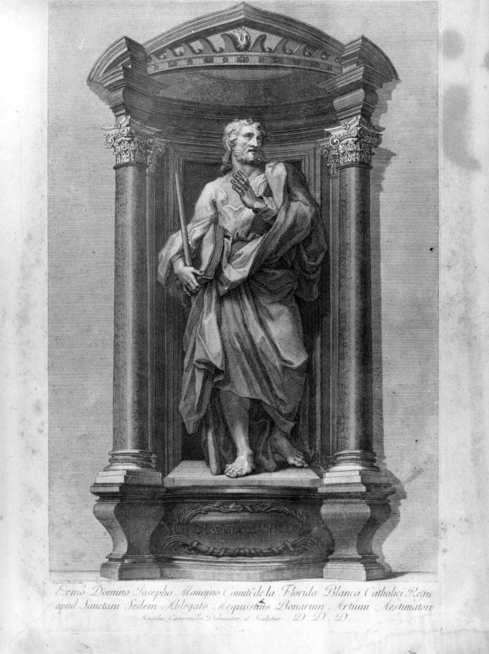 apostolo (stampa) di Campanella Angiolo, De Rossi Angelo (seconda metà sec. XVIII)