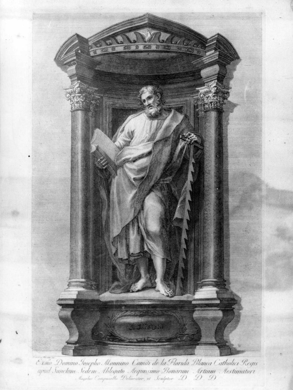 apostolo (stampa) di Maratta Francesco, Campanella Angiolo (seconda metà sec. XVIII)
