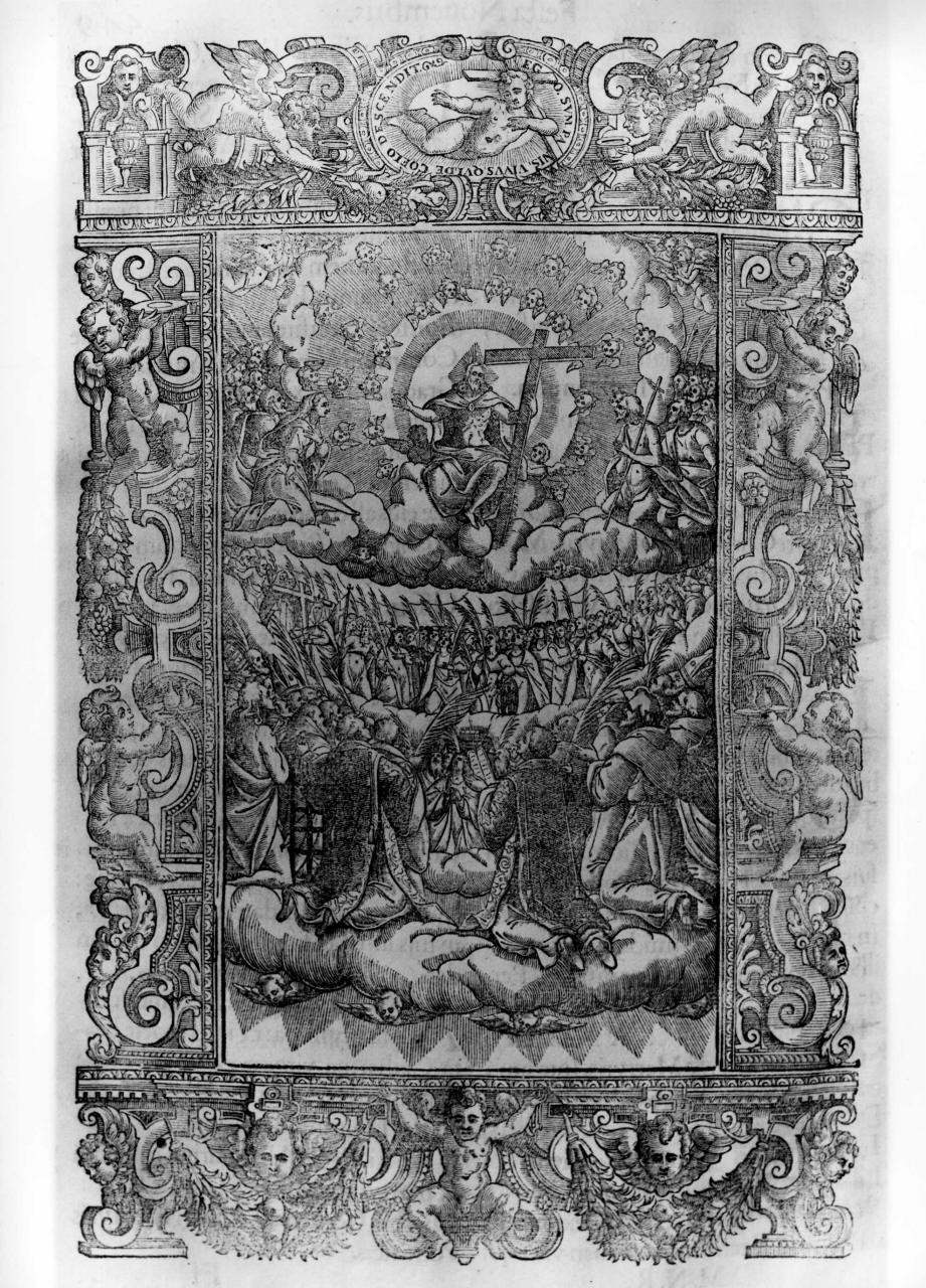 Cristo in gloria (stampa) - ambito italiano (primo quarto sec. XVII)