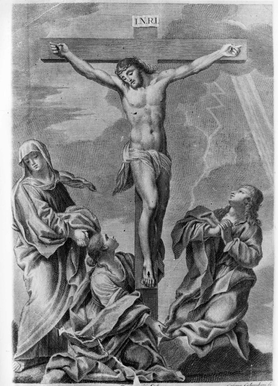 Cristo Crocifisso (stampa) di Colombini Cosimo (ultimo quarto sec. XVIII)