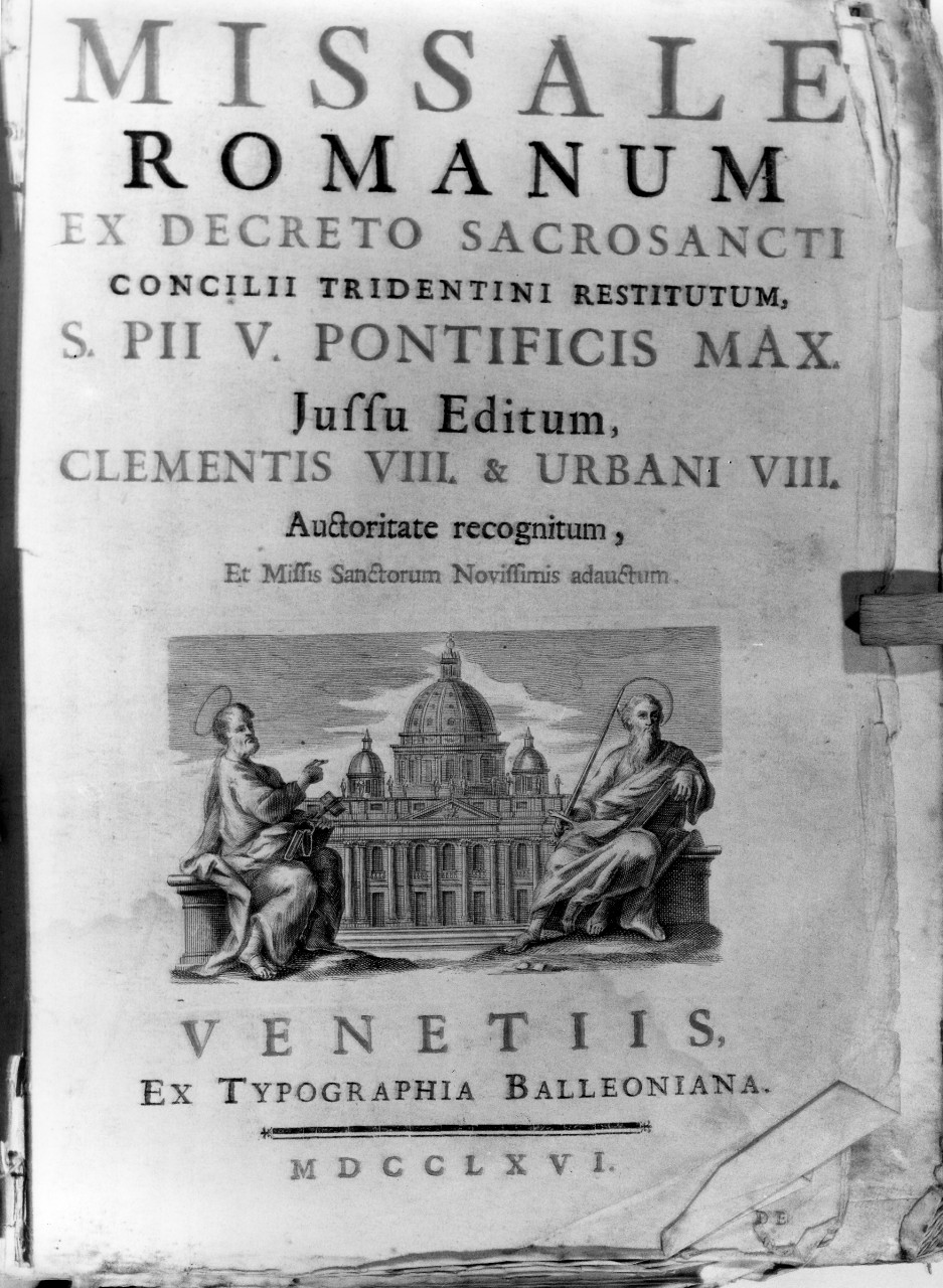 San Pietro e San Paolo (stampa) - ambito italiano (sec. XVIII)