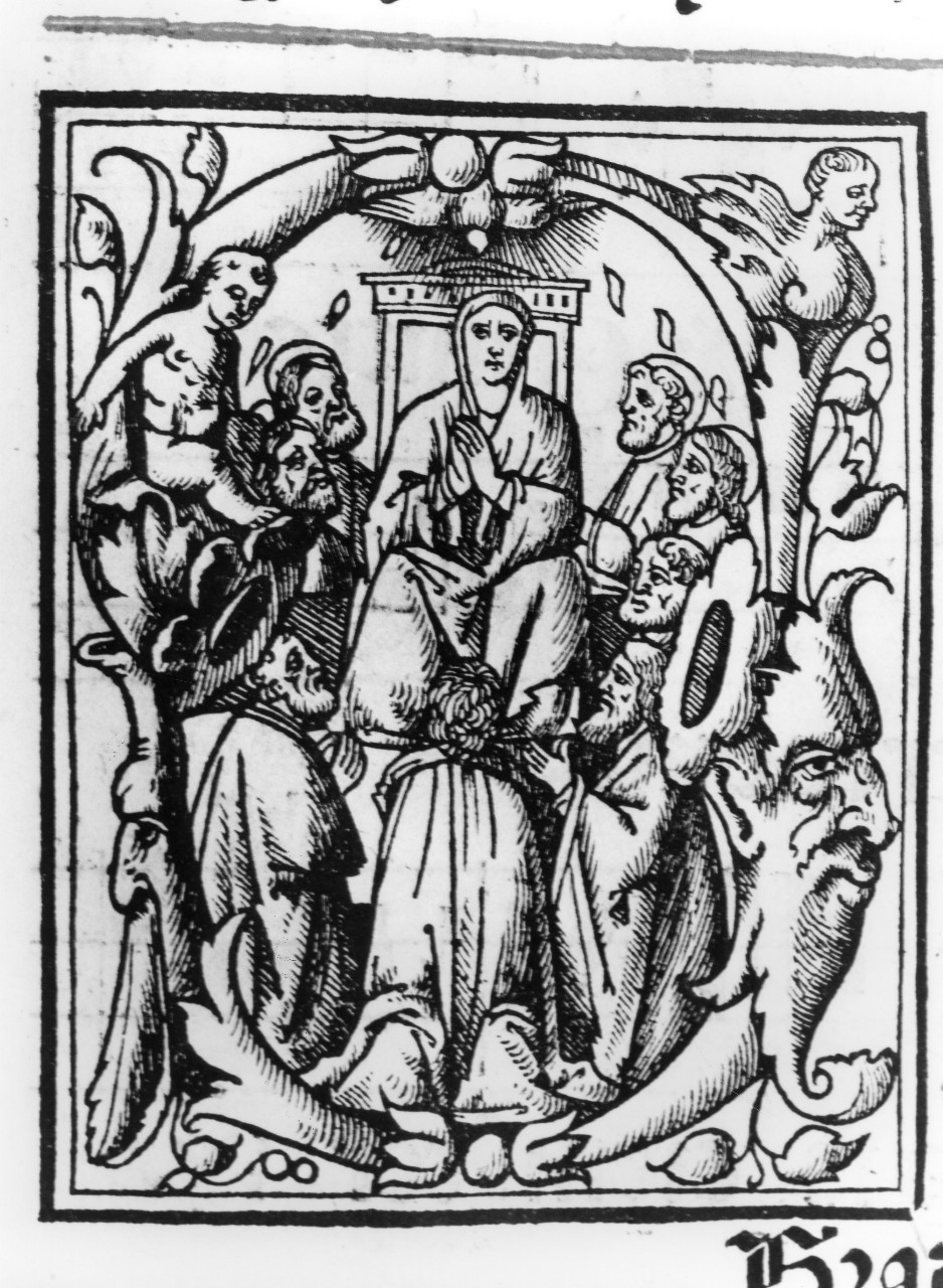 Madonna in Maestà (stampa) - ambito veneto (sec. XVI)