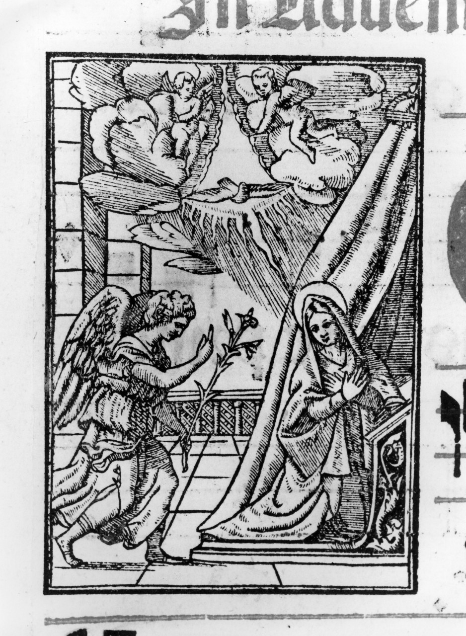 Annunciazione (stampa) - ambito veneto (sec. XVI)