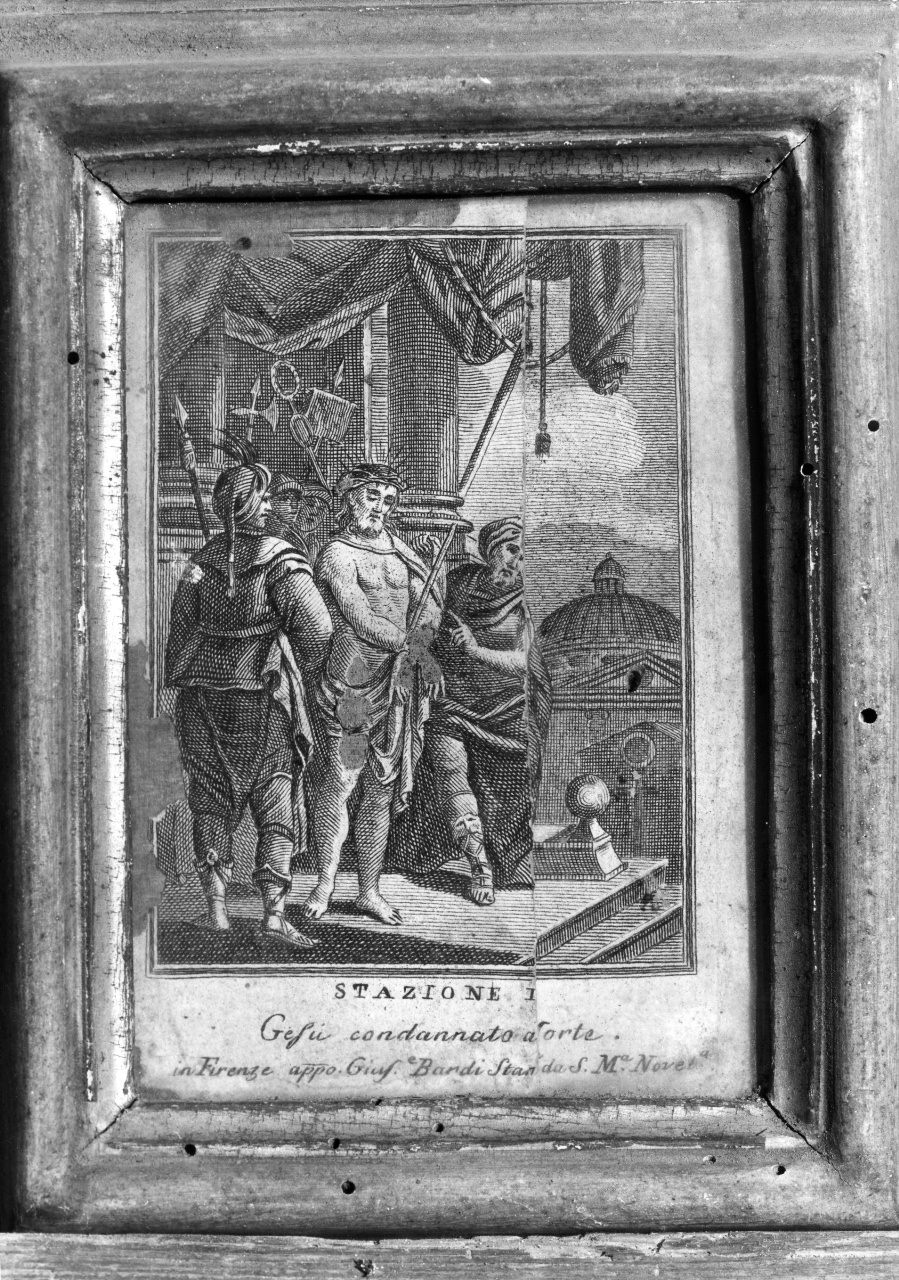 stazioni della via crucis (stampa, serie) - ambito toscano (sec. XIX)
