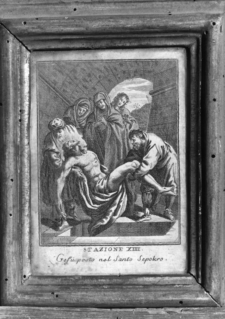 stazioni della via crucis (stampa, serie) - ambito toscano (sec. XIX)