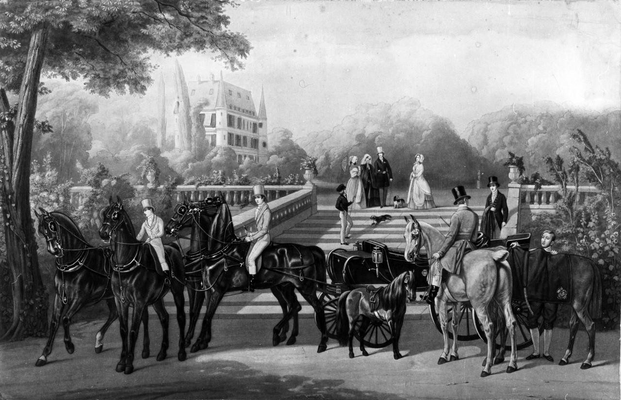 carrozza inglese (stampa) - ambito francese (secondo quarto sec. XIX)