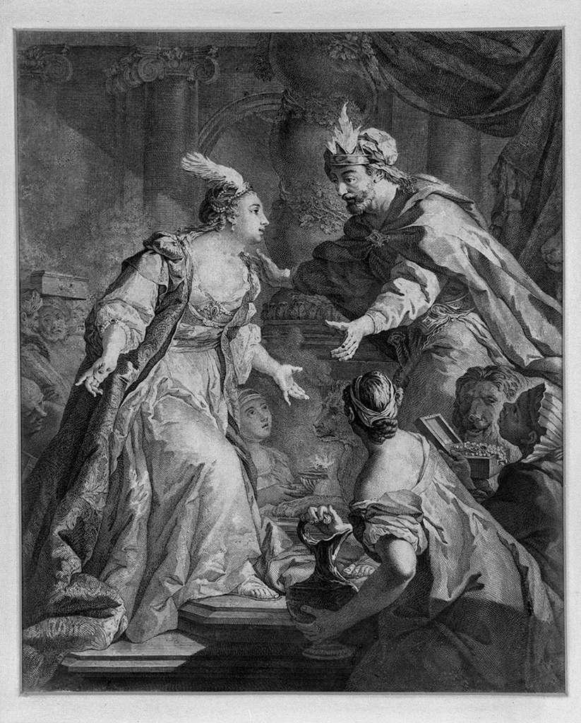 Ester e Assuero (stampa) - ambito italiano (seconda metà sec. XVIII)