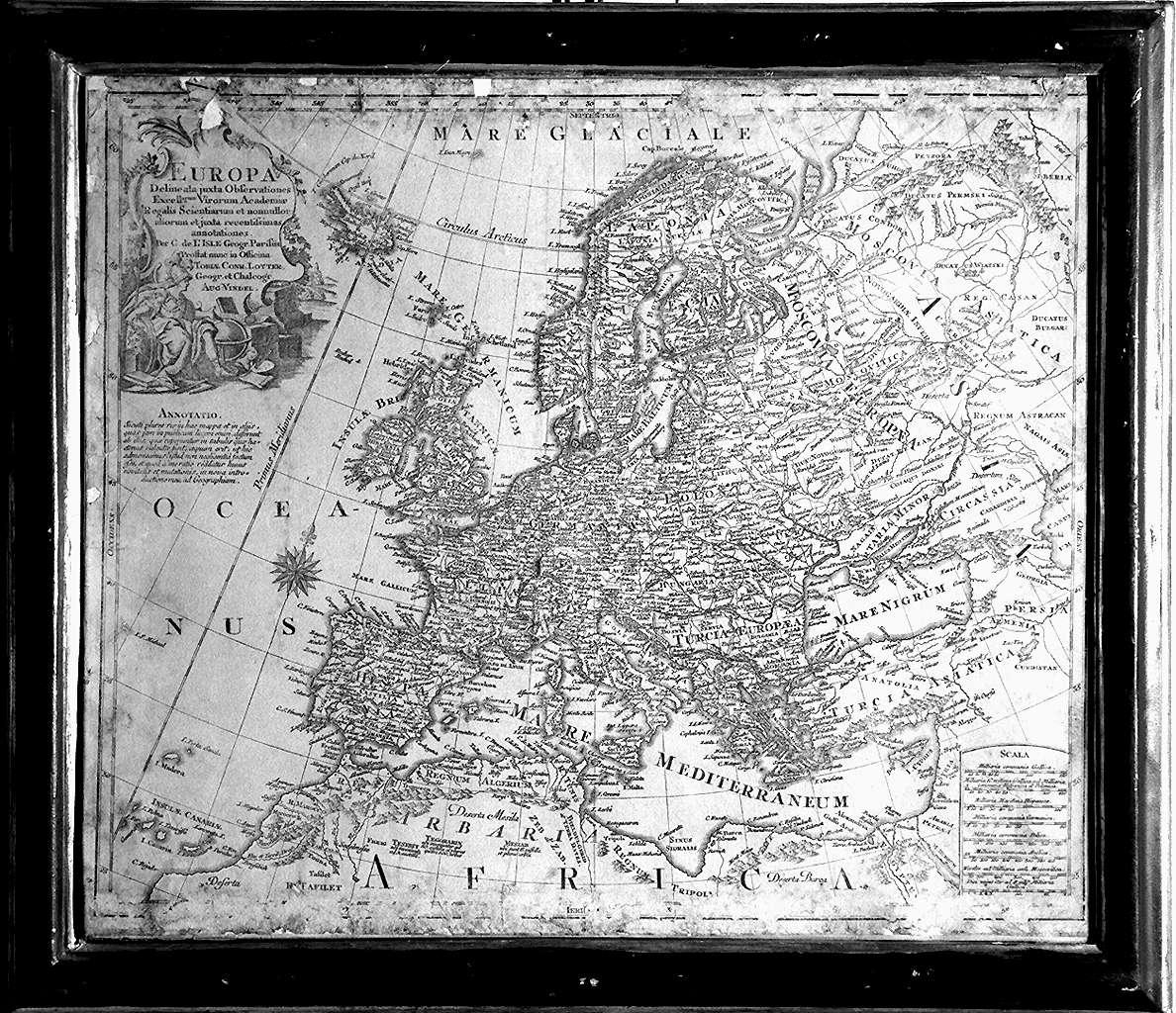 carte geografiche (stampa, serie) di Lotter Tobias Conrad, De L'Isle G (terzo quarto sec. XVIII)