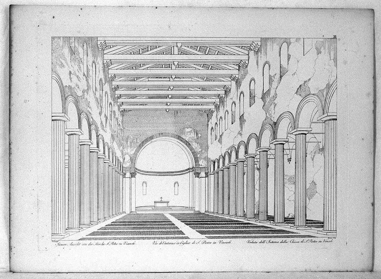 rilievi architettonici e decorazioni musive delle chiese di Roma (stampa, serie) - ambito francese (sec. XIX)