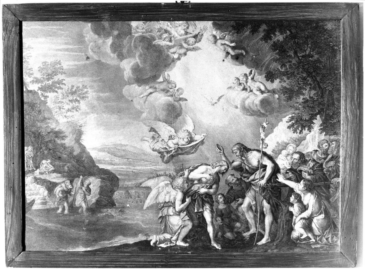 battesimo di Cristo (stampa) - ambito emiliano (?) (secc. XVII/ XVIII)