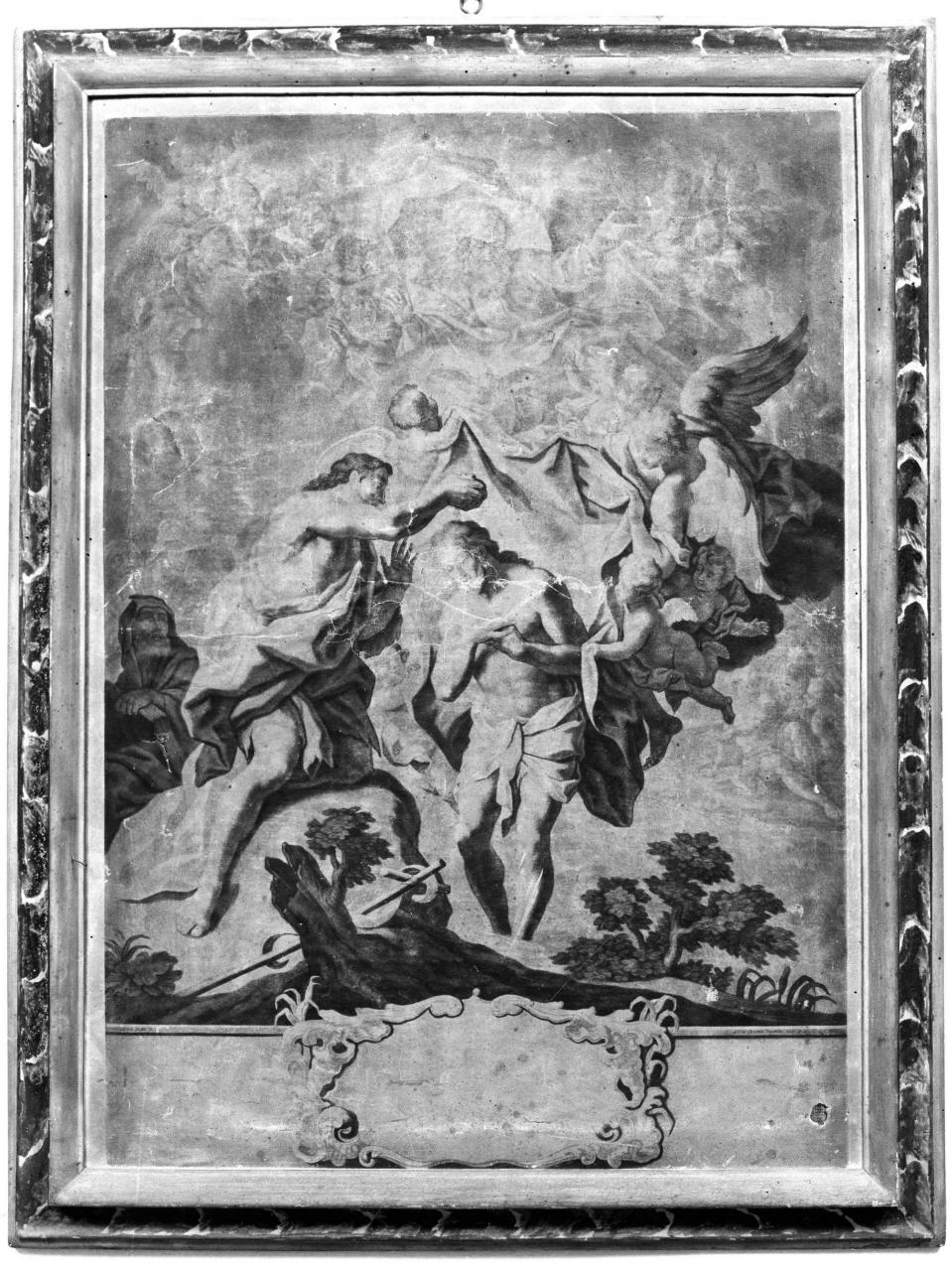 battesimo di Cristo (stampa) di Haid Johann Lorenz, Rugendas Georg Philipp (sec. XVIII)