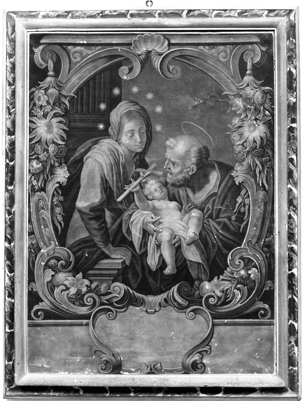 Sacra Famiglia (stampa) di Bassini D, Rugendas Georg Philipp, Rugendas Christian Johann (secc. XVII/ XVIII)