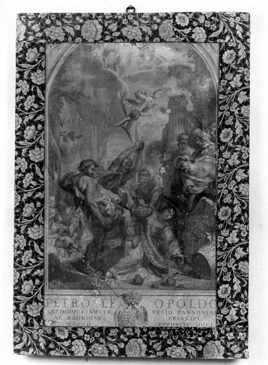 lapidazione di Santo Stefano (stampa) di Cardi Ludovico detto Cigoli, Gregori Ferdinando (sec. XVIII)