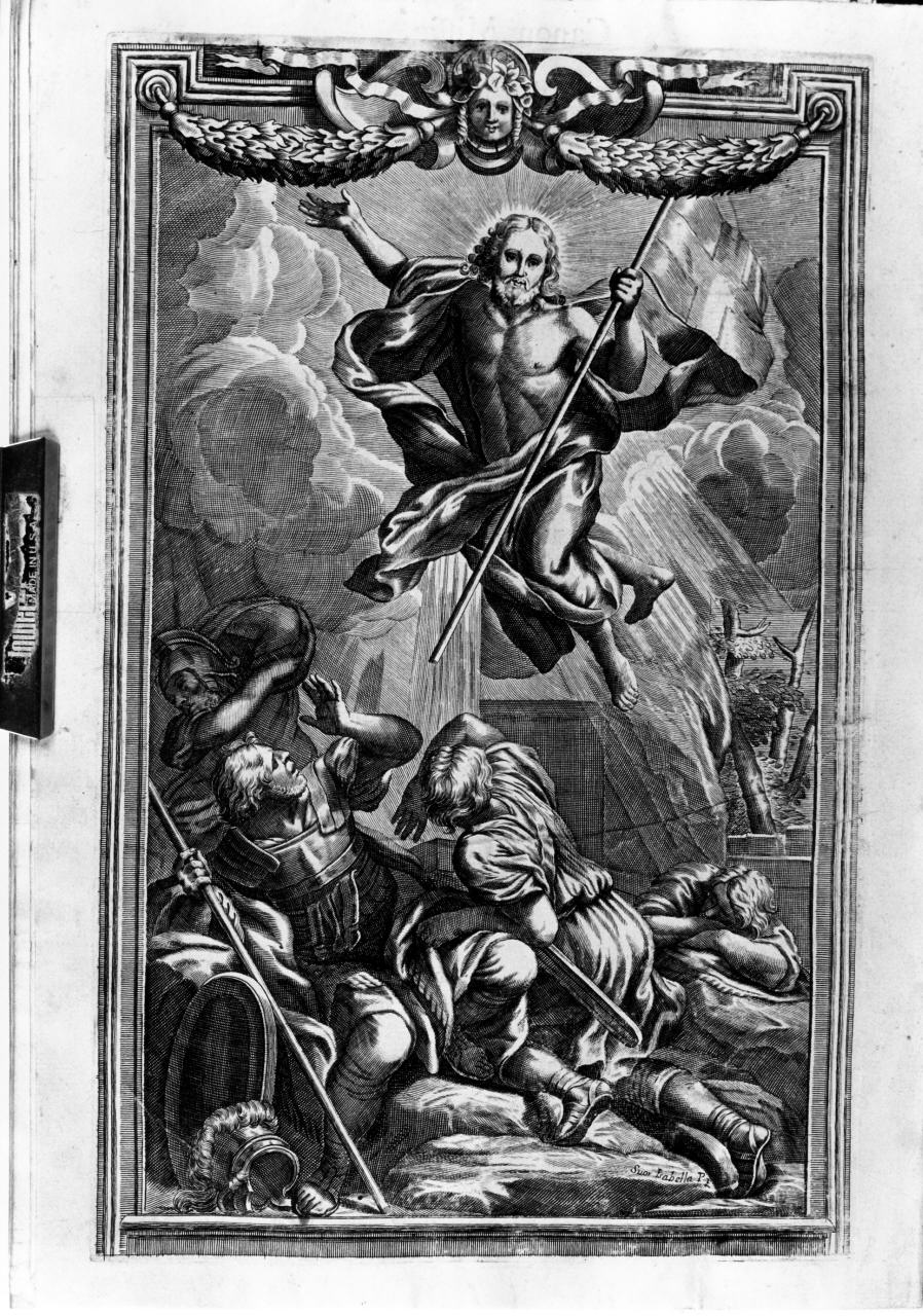 resurrezione di Cristo (stampa) di Piccini Elisabetto detta Suor Isabella (sec. XVIII)