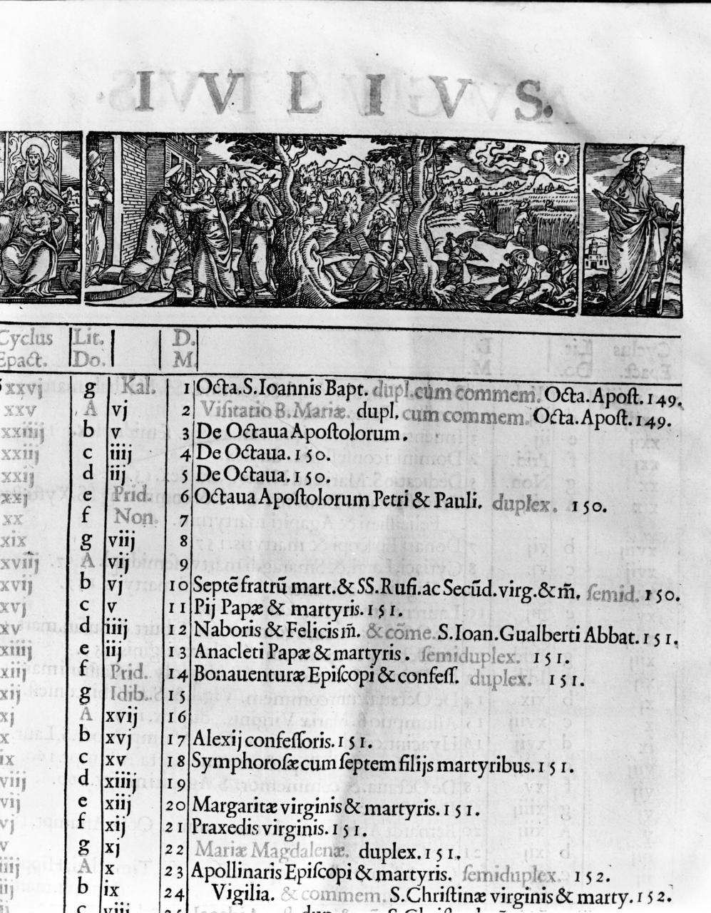 Visitazione, Madonna con il Bambino e sant'Anna, santi (stampa) - ambito veneto (sec. XVII)