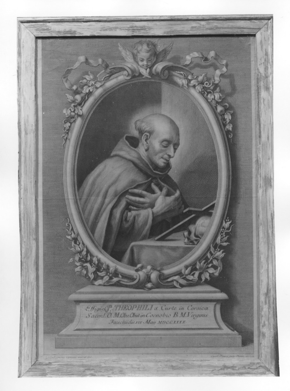 padre Teofilo da Corte (stampa) di Faucci Carlo, Cipriani Giovanni Battista (sec. XVIII)