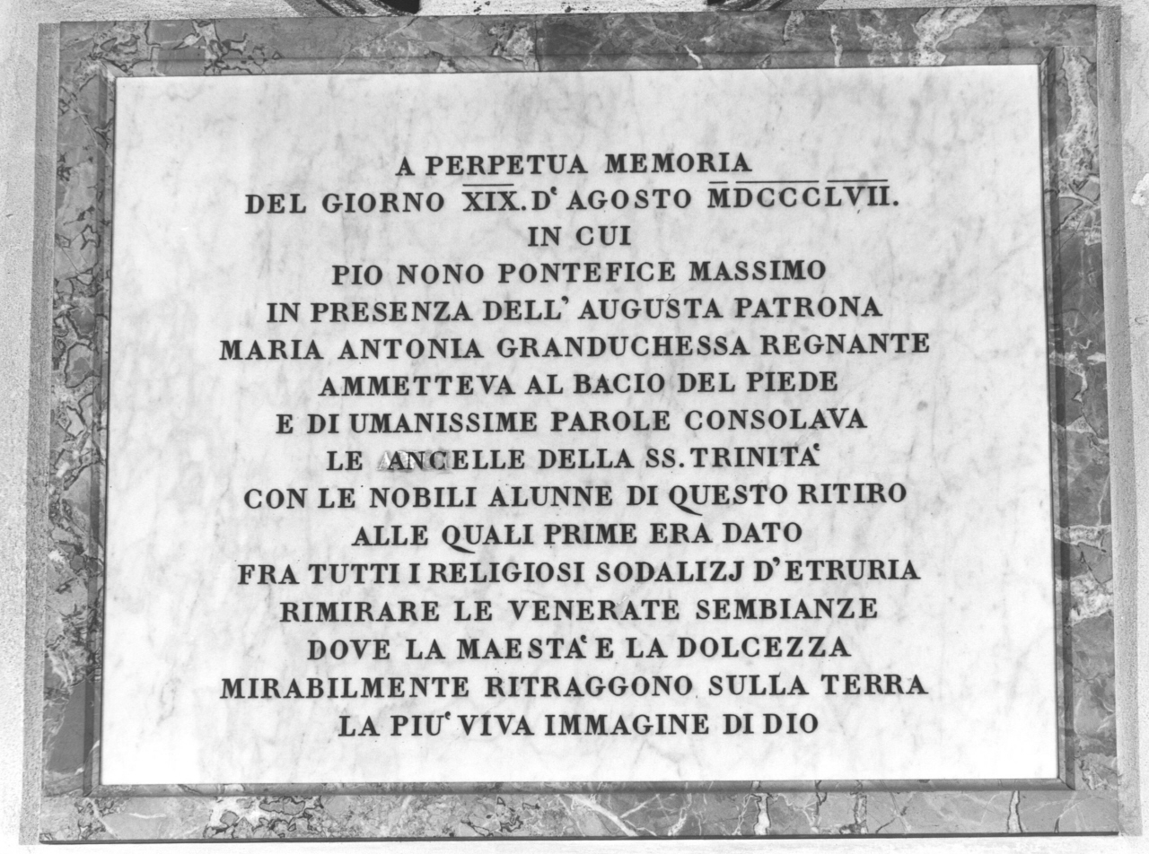 lapide - bottega toscana (sec. XIX)