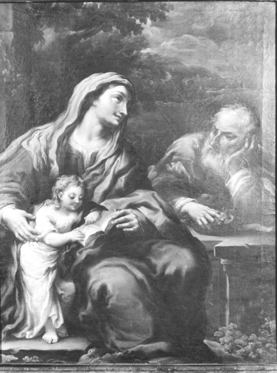 Maria Vergine bambina con Sant'Anna e San Gioacchino (dipinto) - ambito fiorentino (sec. XVIII)
