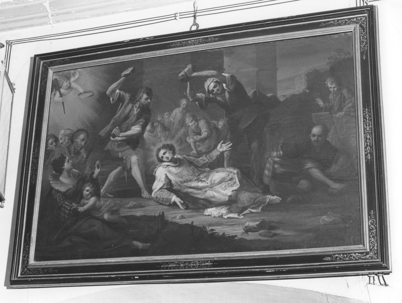 martirio di Santo Stefano (dipinto) di Messini Ferdinando (sec. XVIII)