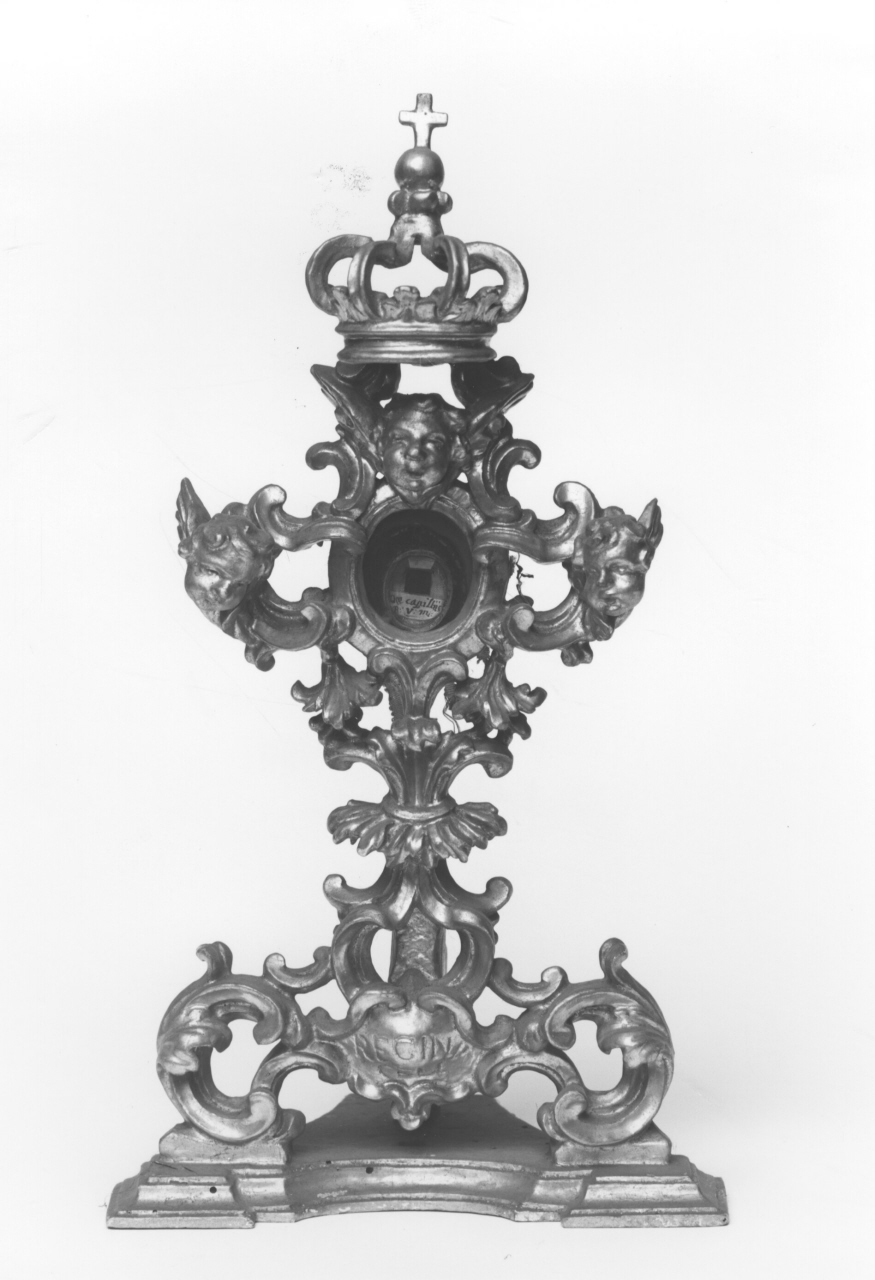 reliquiario - a ostensorio - bottega toscana (sec. XVIII)