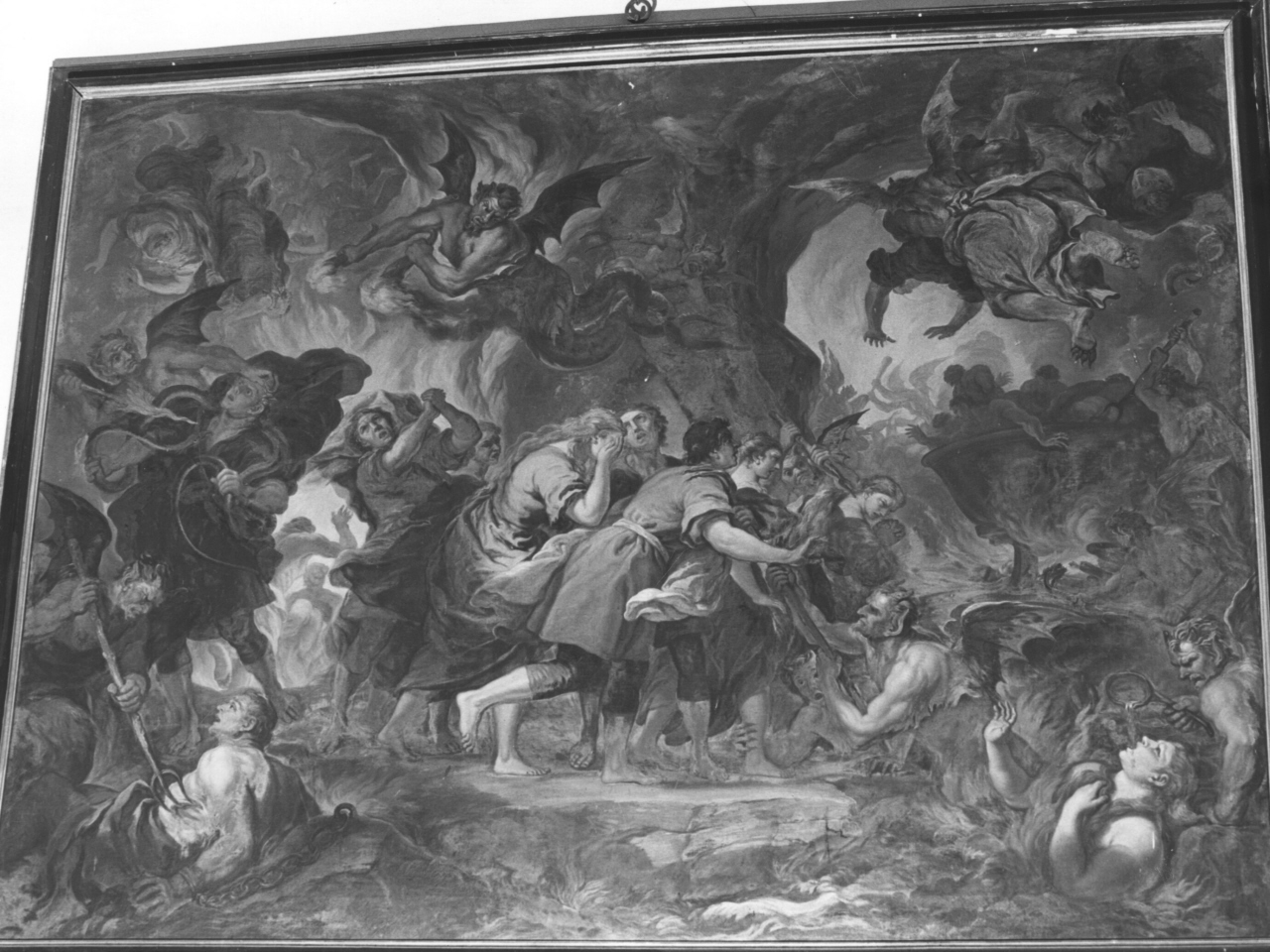 inferno (dipinto) di Lapi Niccolò Francesco (sec. XVIII)