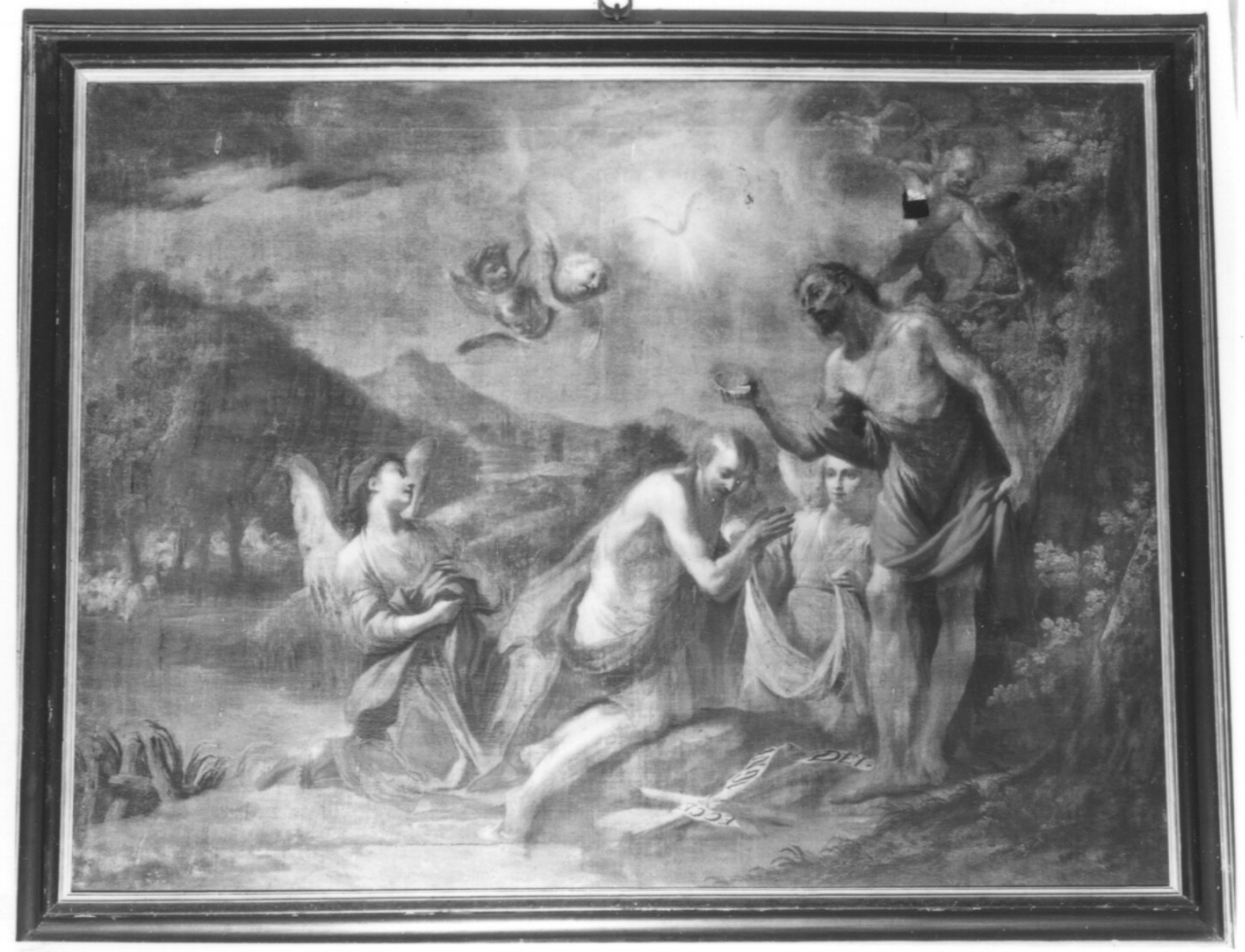 battesimo di Cristo (dipinto) di Del Pace Ranieri (sec. XVIII)