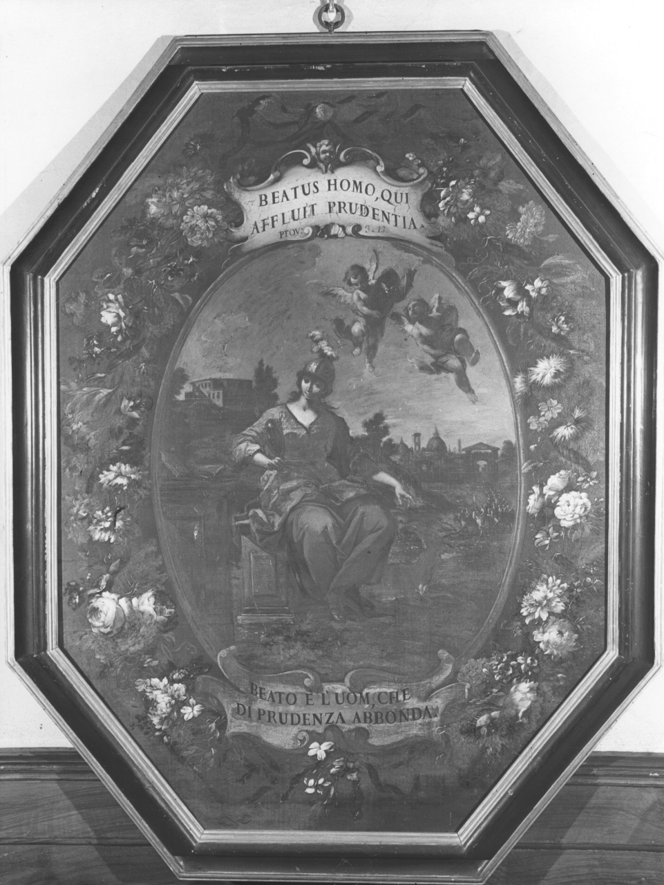 Prudenza (dipinto) di Soderini Francesco, Lopez Gaspare detto Gaspare dei Fiori (sec. XVIII)