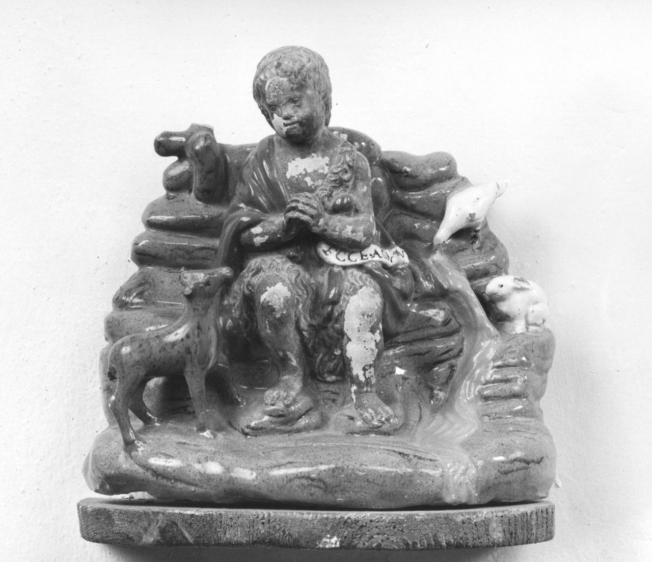 San Giovannino (gruppo scultoreo) di Della Robbia Andrea (scuola) (sec. XVI)