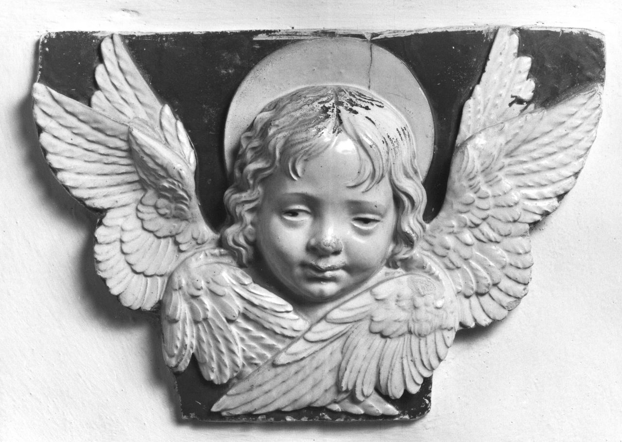 cherubino (rilievo) di Della Robbia Andrea (scuola) (secc. XV/ XVI)