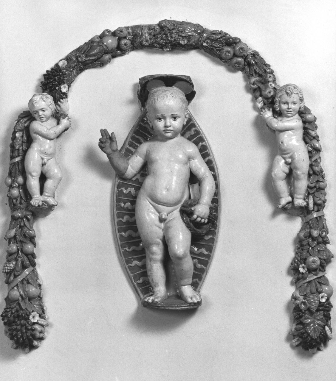 Gesù Bambino (gruppo scultoreo) di Della Robbia Giovanni (sec. XVI)