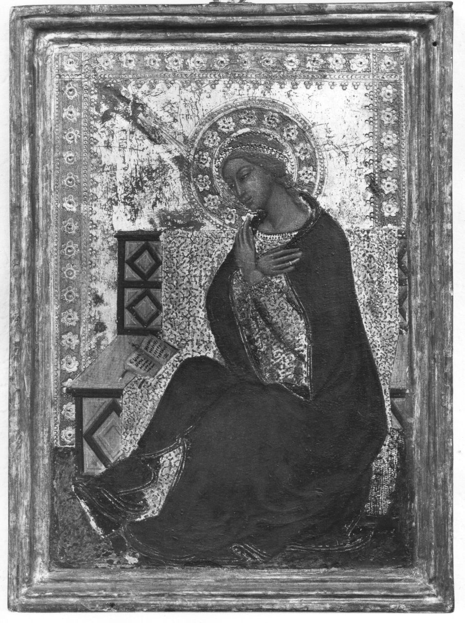 Madonna annunciata (dipinto) di Jacopo del Pellicciaio (seconda metà sec. XIV)