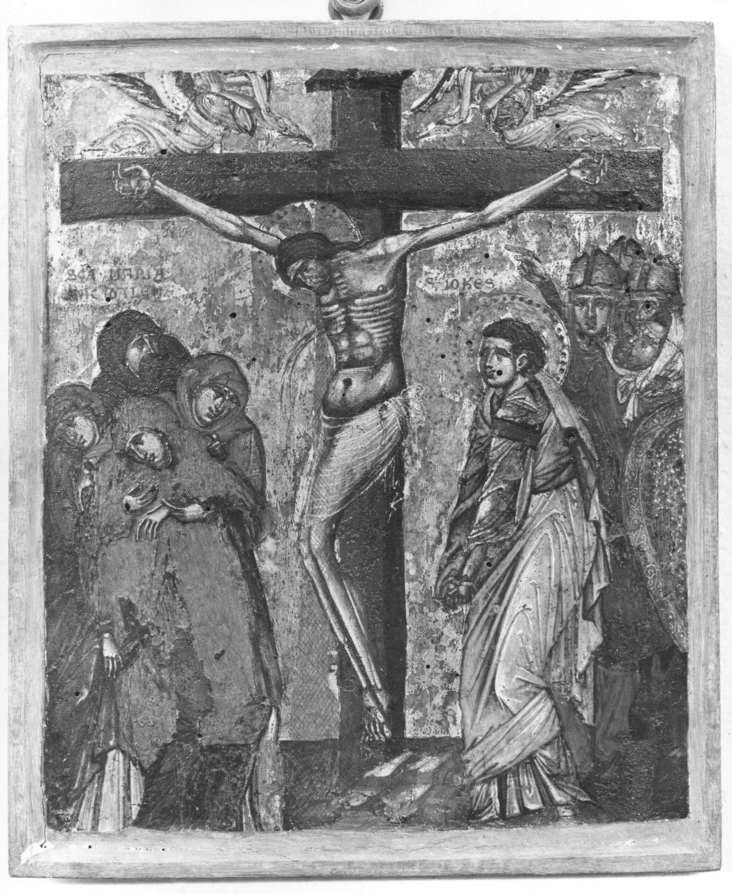 crocifissione di Cristo (dipinto) - ambito veneziano (sec. XIV)