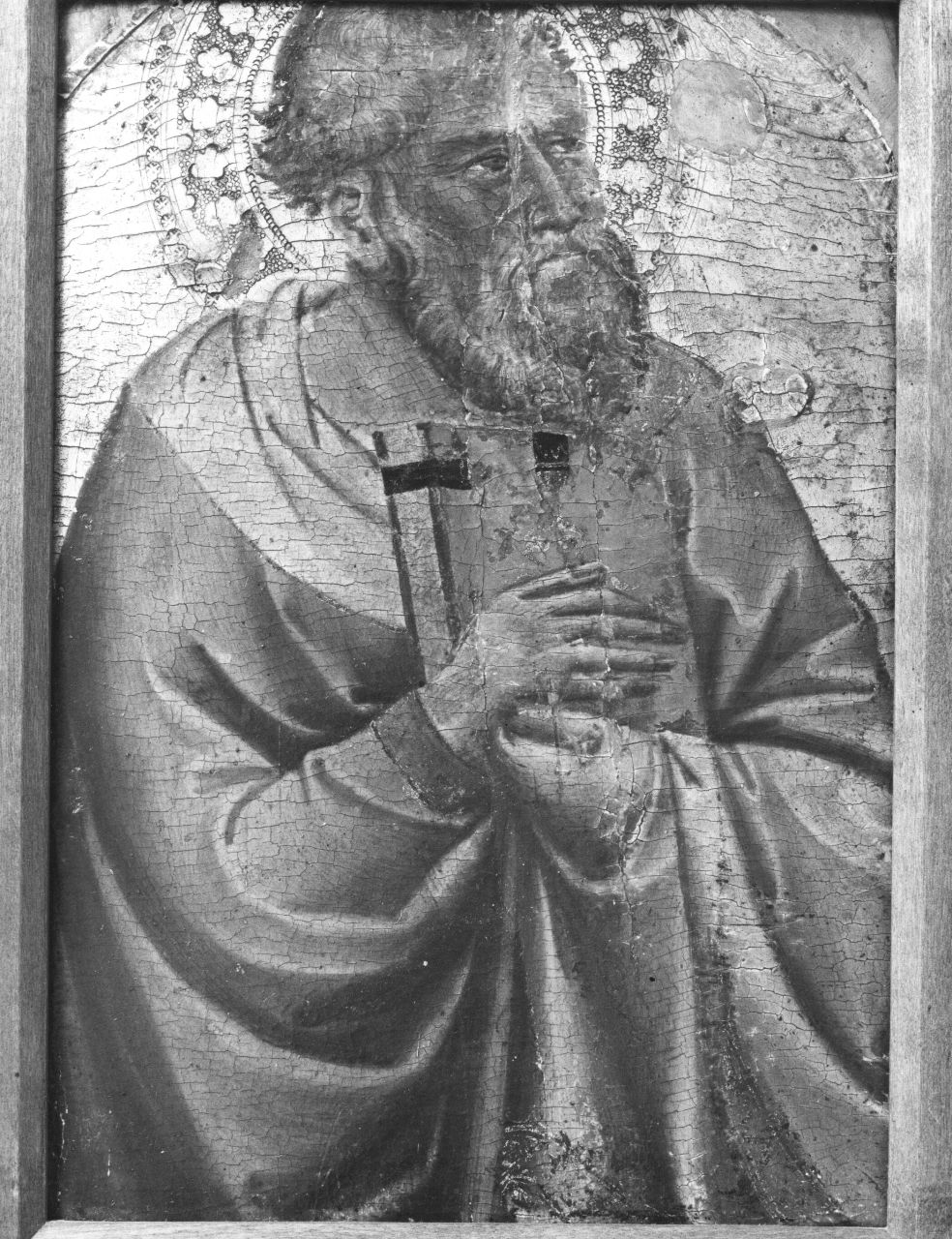 San Marco Evangelista (dipinto, frammento) di Gaddi Taddeo (scuola) (metà sec. XIV)