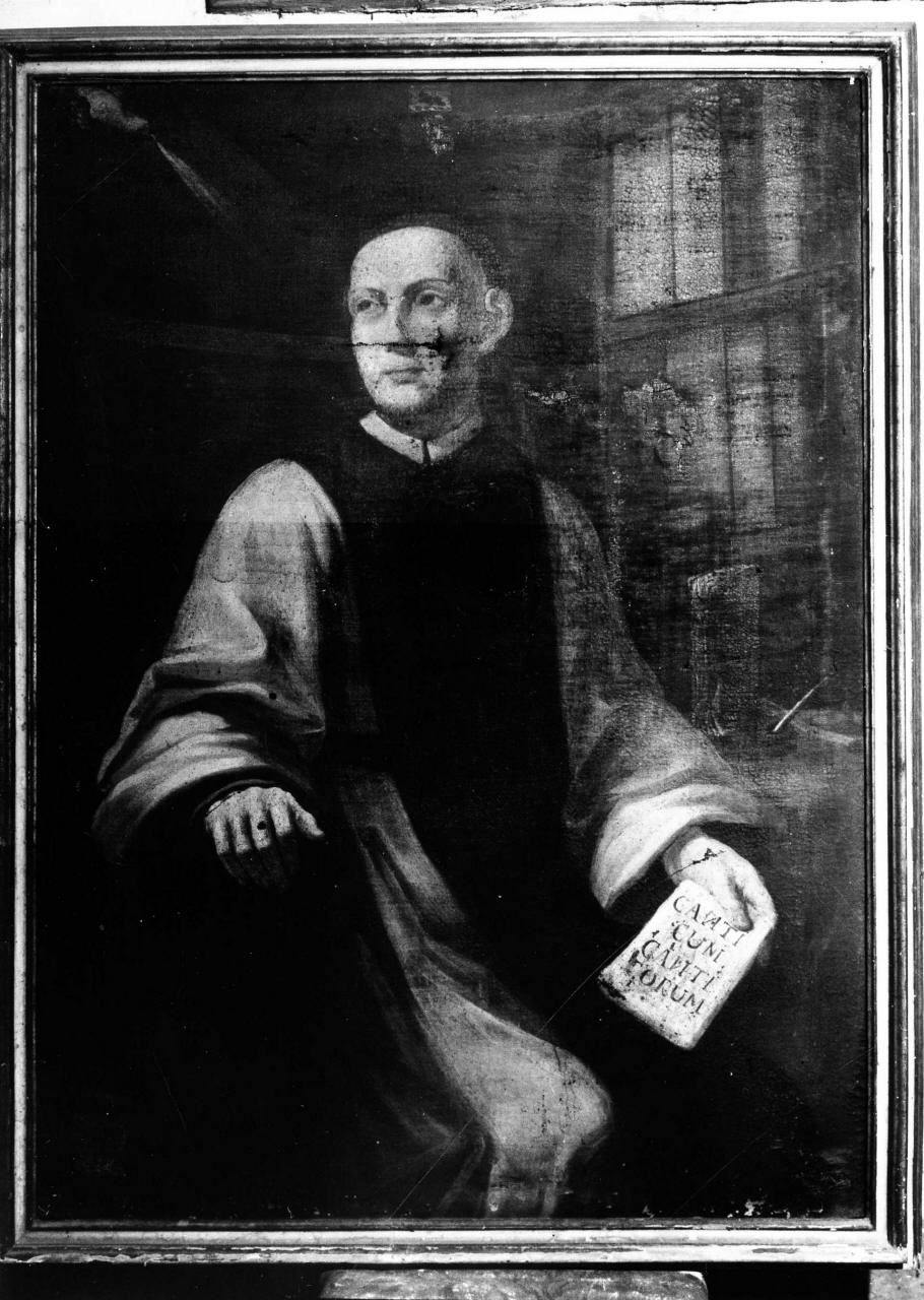 san Giovanni della Croce seduto allo scrittoio (dipinto) - ambito toscano (seconda metà sec. XVII)