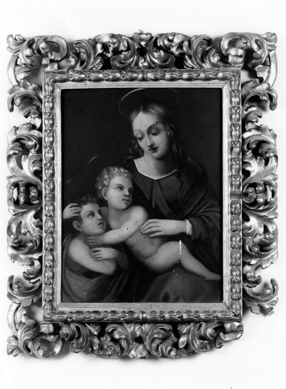 Madonna con Bambino e San Giovannino (dipinto) - ambito fiorentino (sec. XVI)