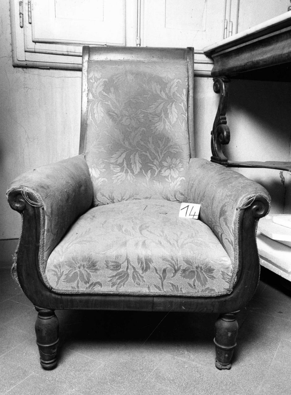 poltrona - manifattura fiorentina (metà sec. XIX)