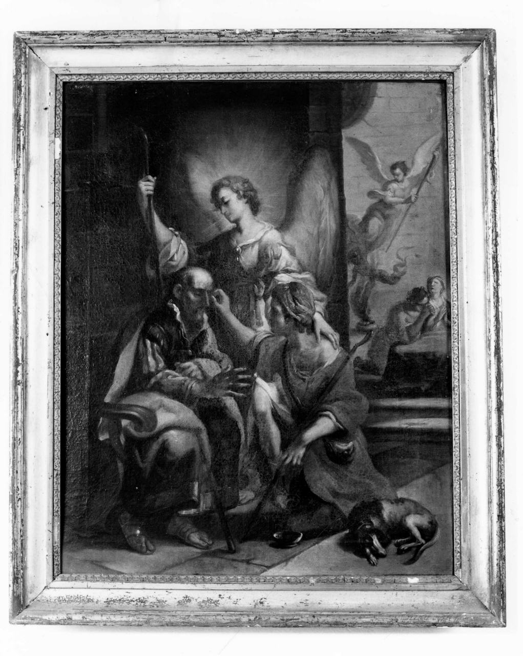 Tobia ridona la vista al padre (dipinto) - ambito lombardo (prima metà sec. XVIII)